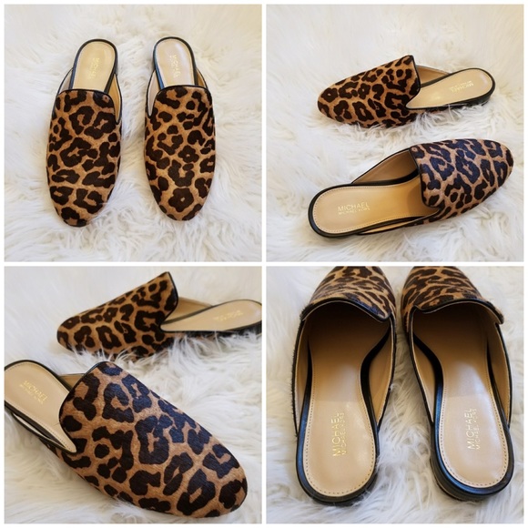 🐆 Michael Kors, Natasha Cheetah-Print Calf-Hair Slide Mules - Picture 16 of 16